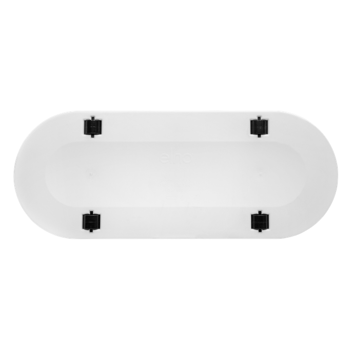 greenville terrase 80cm roues blanc